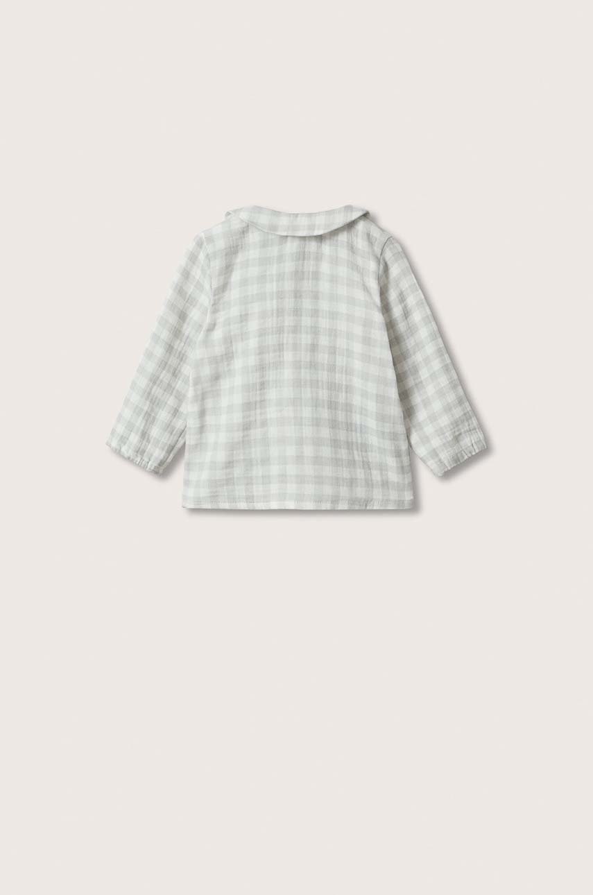 

Дитяча бавовняна сорочка Mango Kids колір білий
