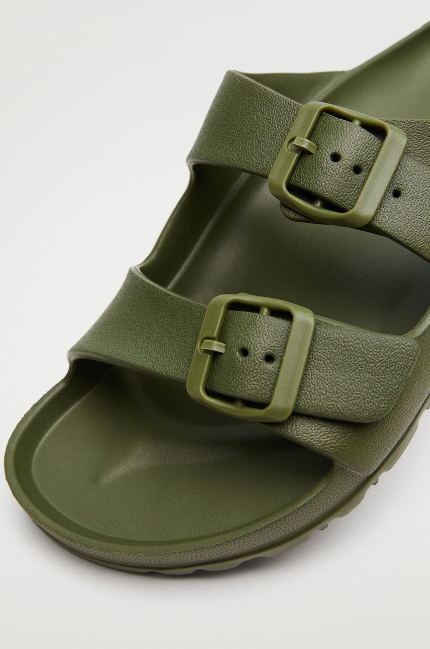 

Дитячі шльопанці Mango Kids Pautb колір коричневий