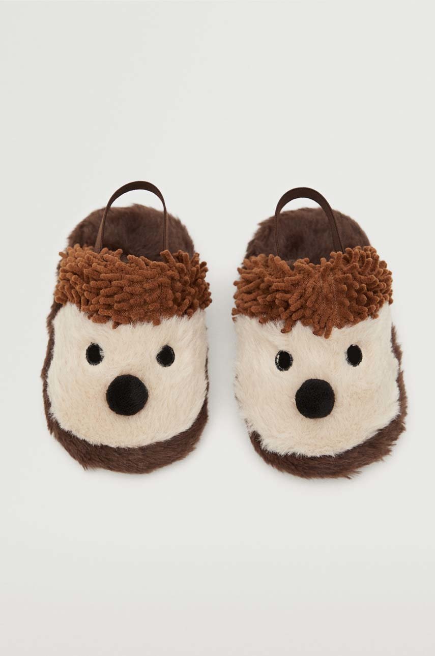 

Детские тапки Mango Kids Elisab цвет коричневый