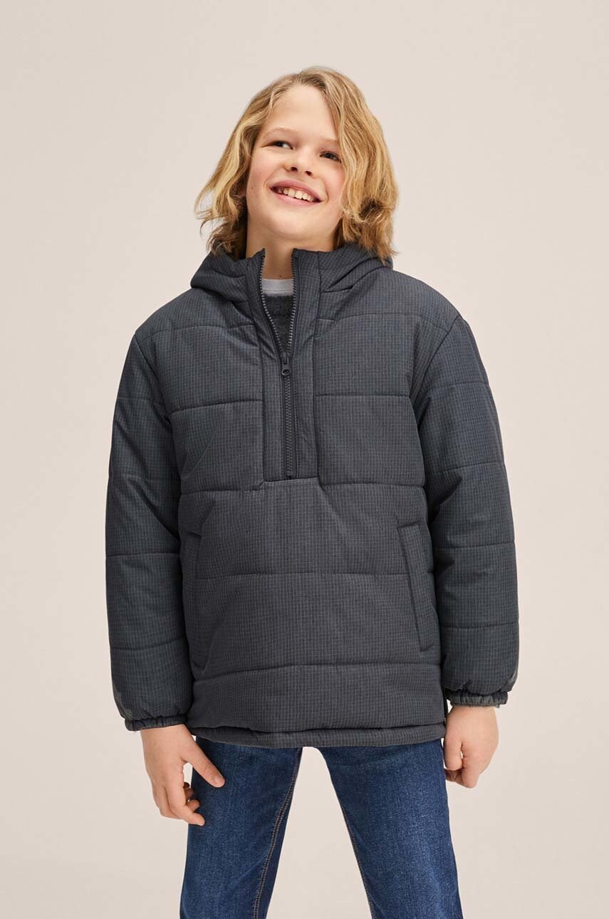 Mango Kids geaca copii culoarea gri