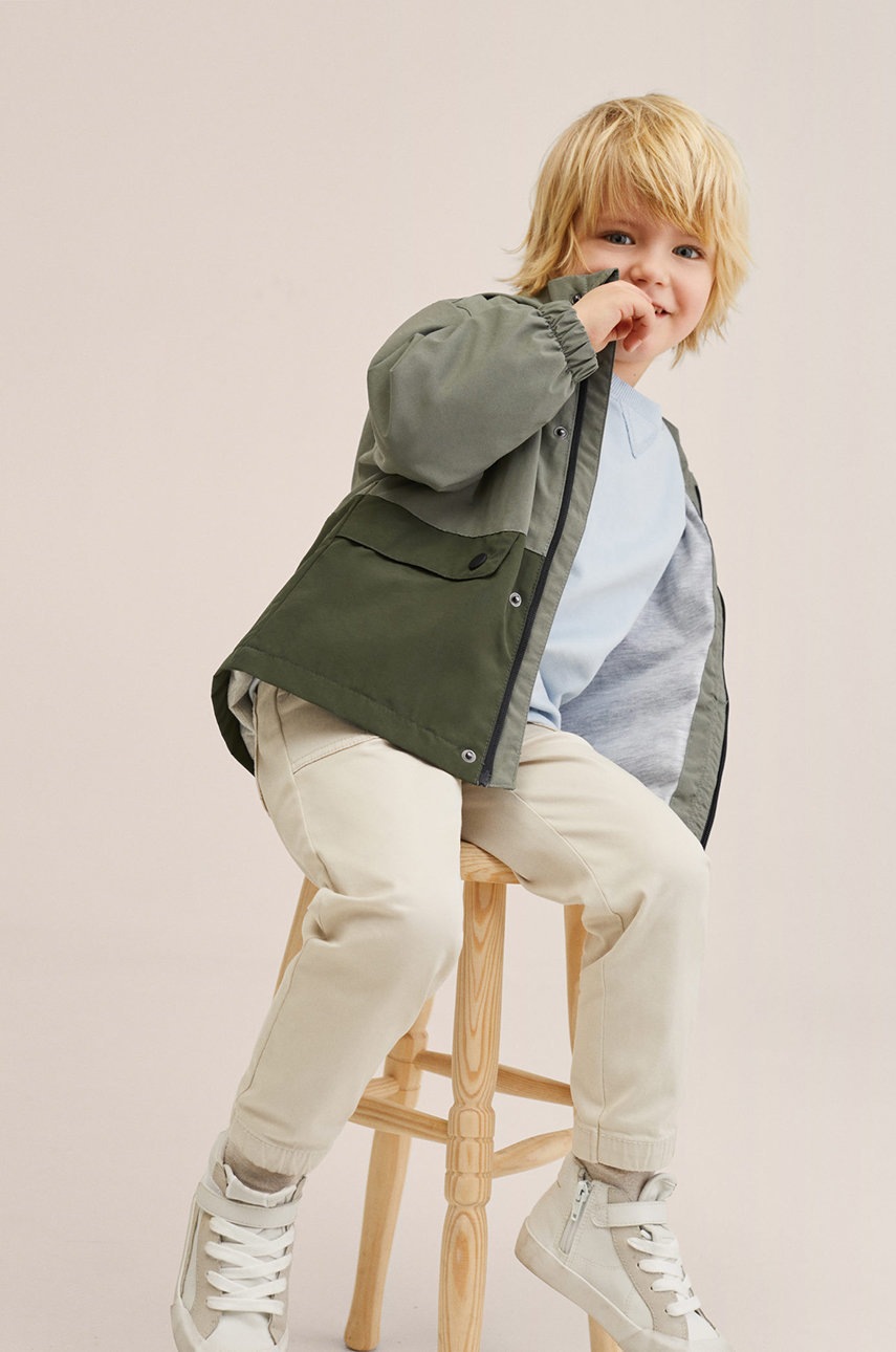 

Дитяча куртка Mango Kids колір коричневий