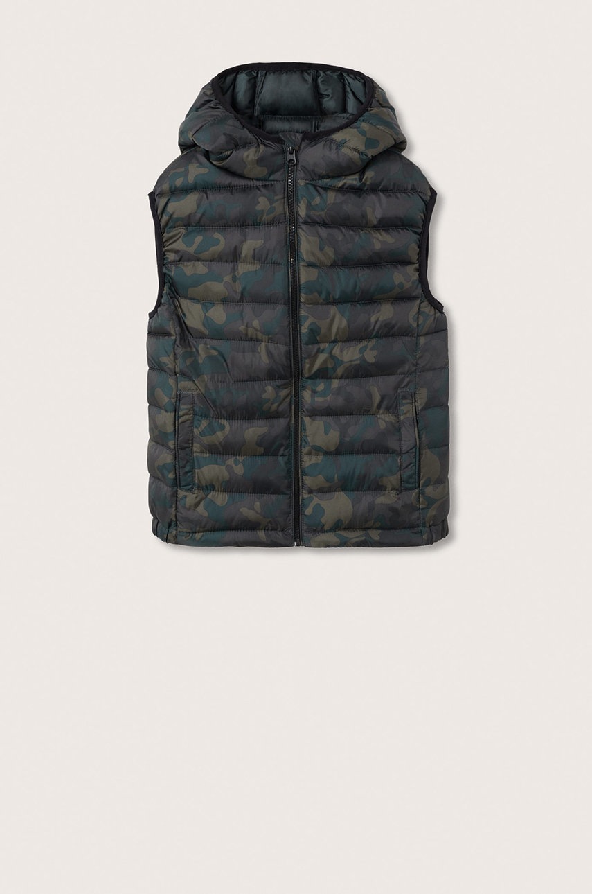 

Детски елек Mango Kids Unico2c в кафяво, Кафяв