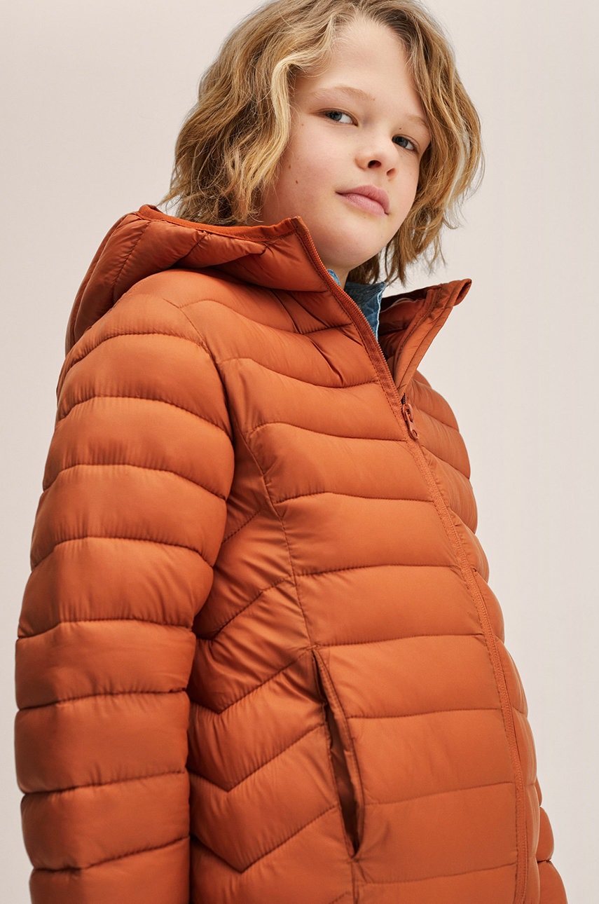 

Дитяча куртка Mango Kids колір помаранчевий