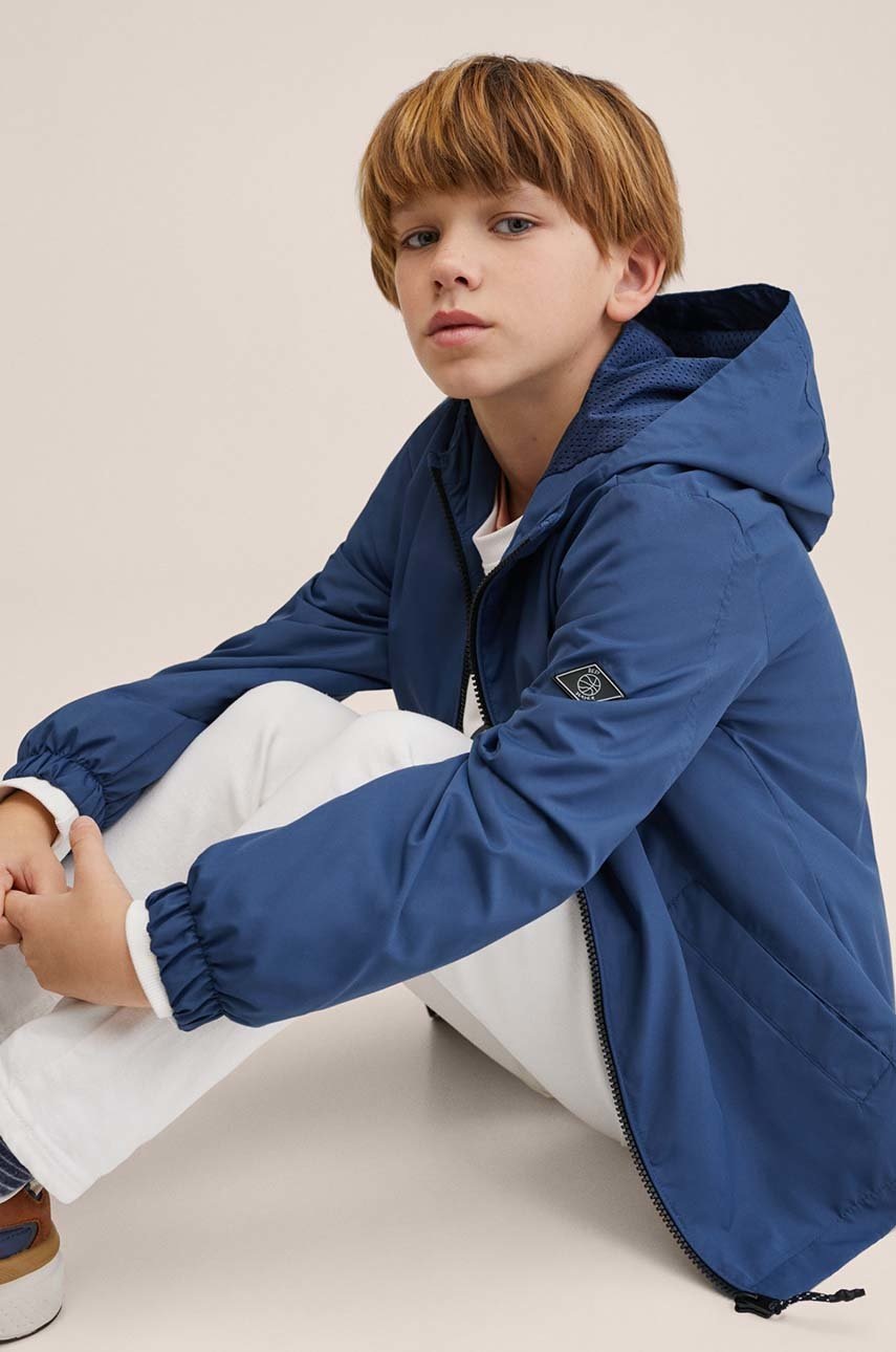 

Детско яке Mango Kids Atlanta, Син