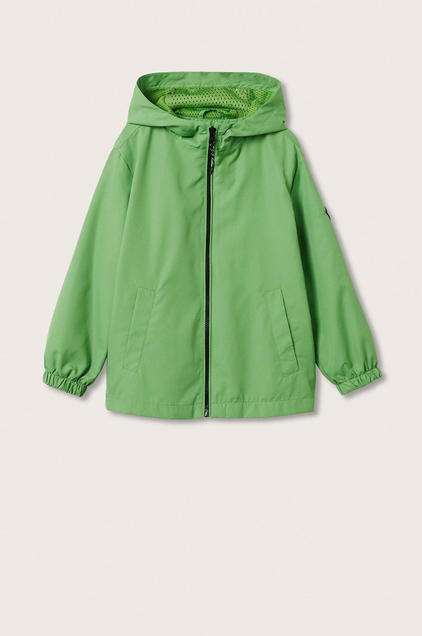 

Детско яке Mango Kids Atlanta в зелено, Зелен