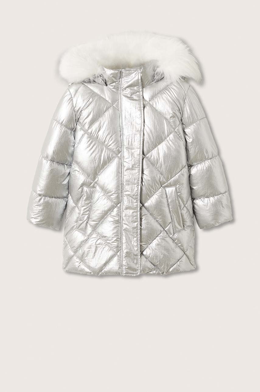 

Детско яке Mango Kids Marine в сиво, Сив