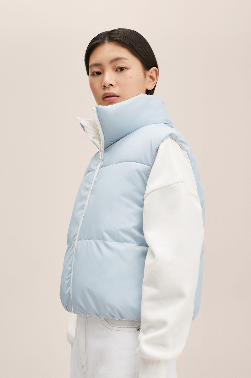 

Детская двусторонняя безрукавка Mango Kids цвет белый