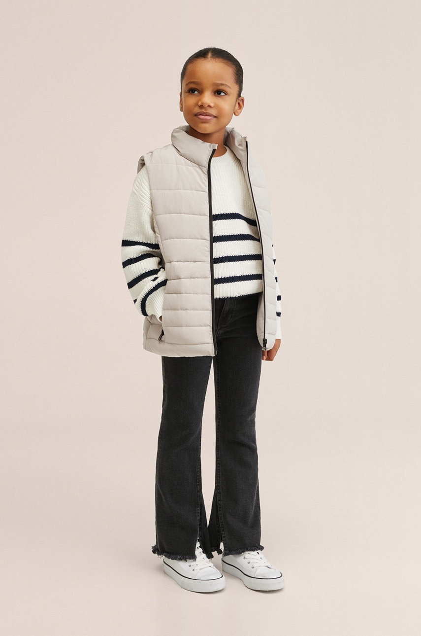 

Дитяча безрукавка Mango Kids колір бежевий