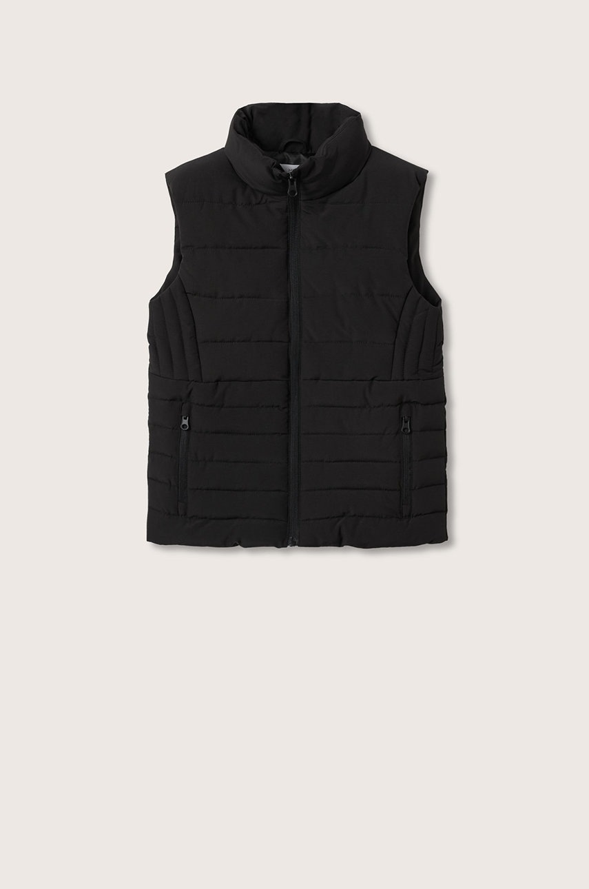 

Детски елек Mango Kids в черно, Черен