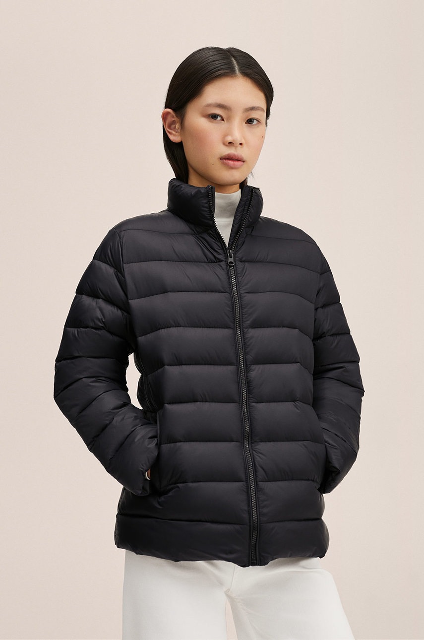 

Детско яке Mango Kids в черно, Черен