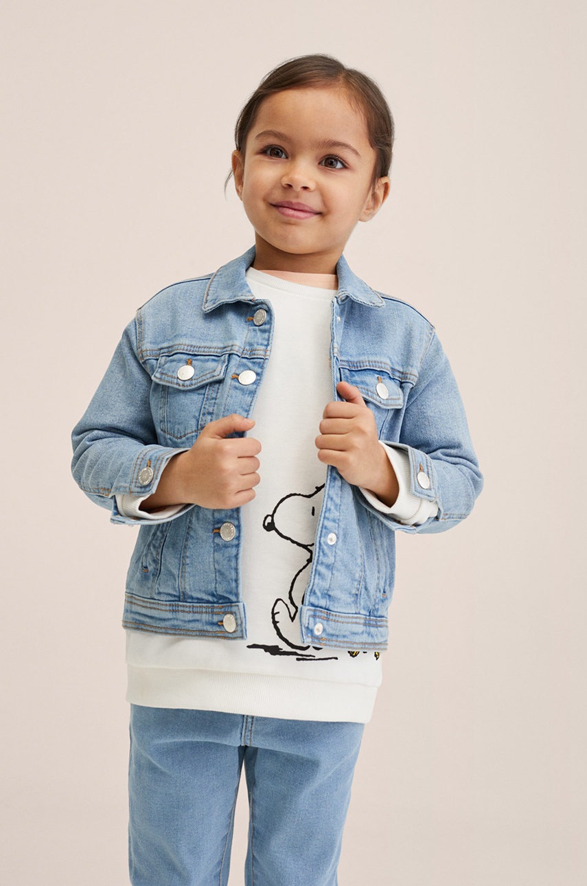 

Детско дънково яке Mango Kids Mareta в лилаво, Виолетов