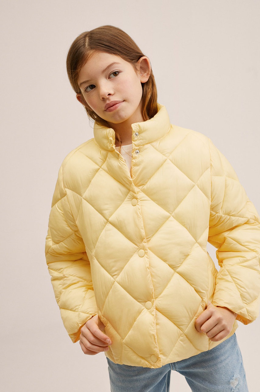 

Детско яке Mango Kids Alo2 в жълто, Жълт
