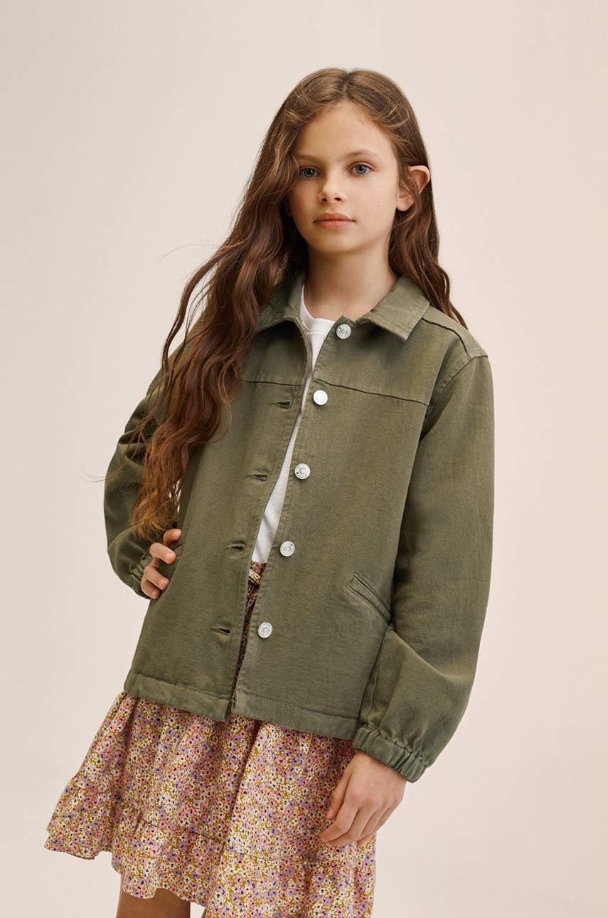 

Детско яке Mango Kids Edge2 в кафяво, Кафяв