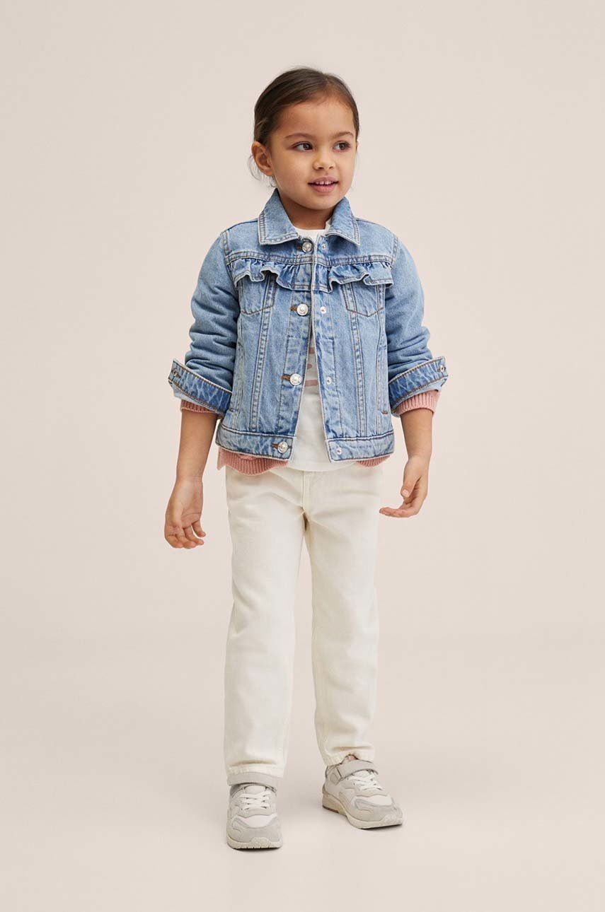 

Детско дънково яке Mango Kids Normab, Син