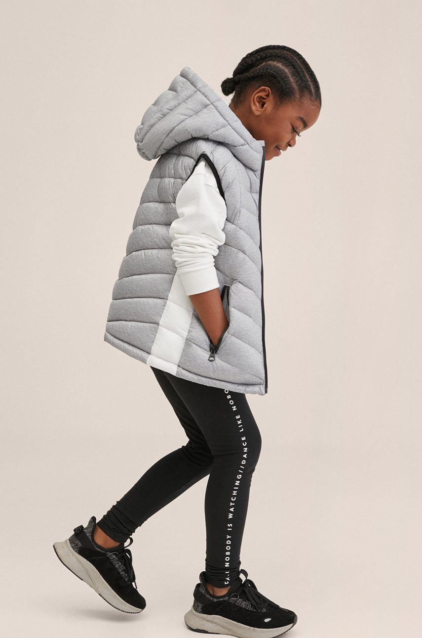 

Дитяча безрукавка Mango Kids Spvest колір сірий