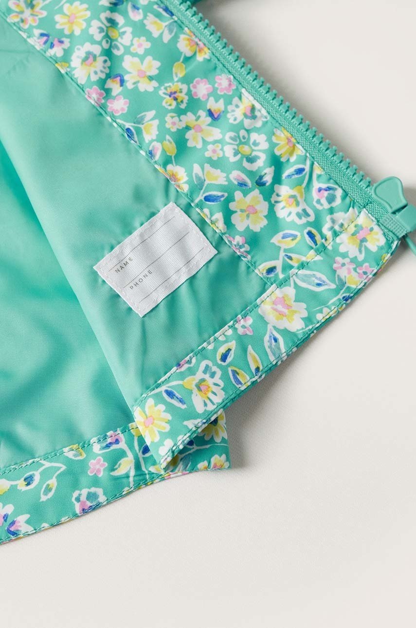 

Детская куртка Mango Kids Rain2 цвет зелёный
