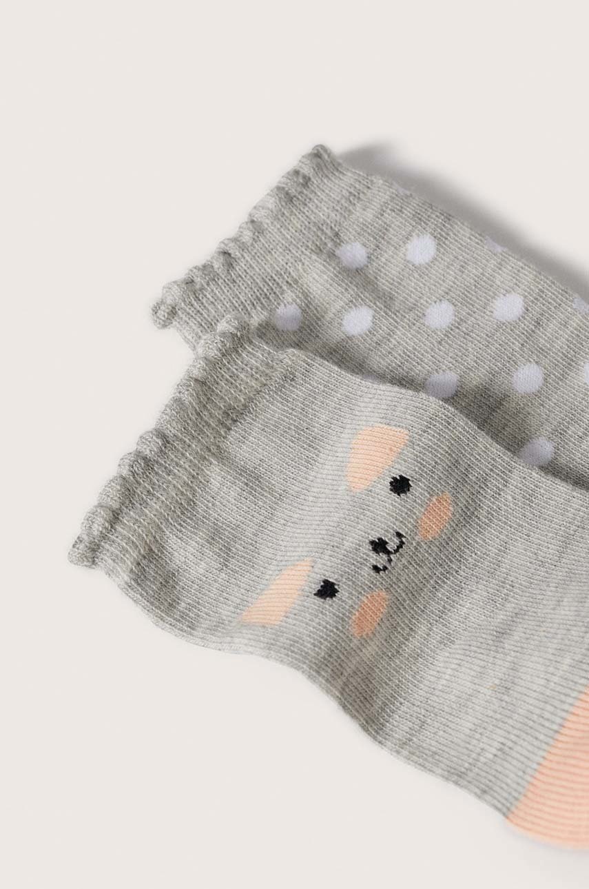 

Дитячі шкарпетки Mango Kids Dotti (2-pack) колір сірий