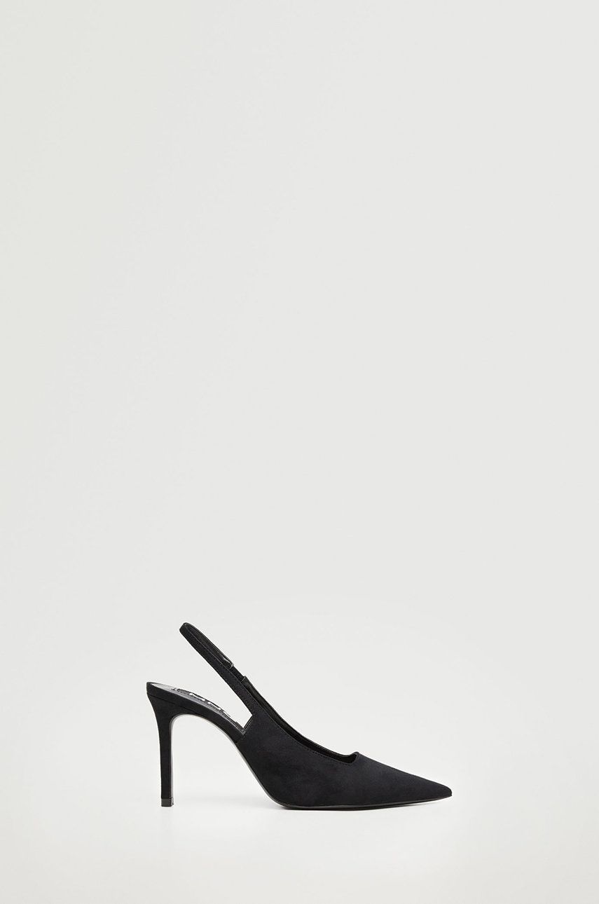 Mango pantofi cu toc culoarea negru, cu toc deschis 2023 ❤️ Pret Super answear imagine noua 2022