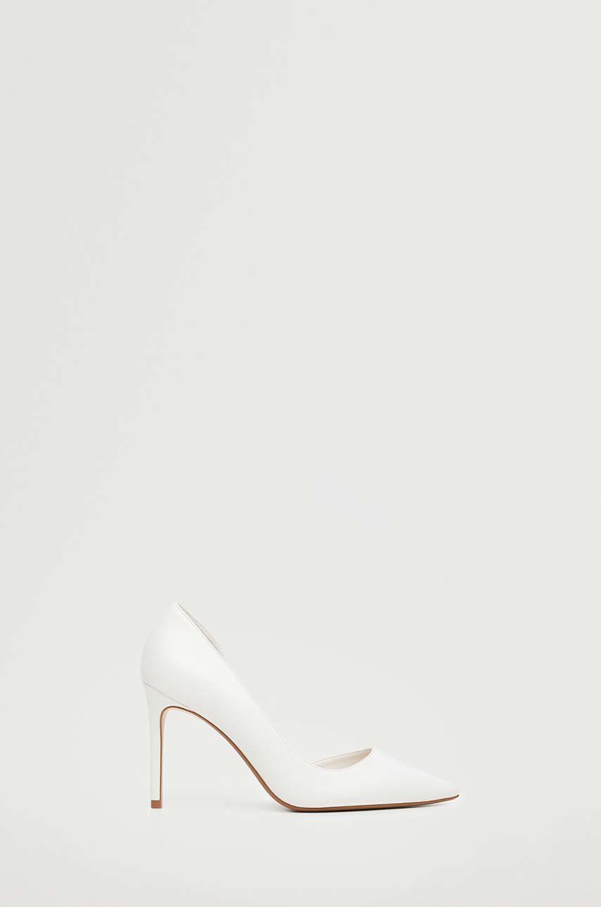 Mango pantofi cu toc Audrey4 culoarea alb, cu toc drept imagine reduceri black friday 2021 answear.ro
