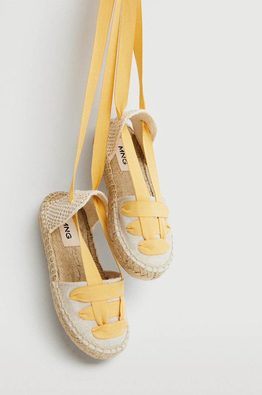 

Дитячі еспадрилі Mango Kids Leyreb колір жовтий