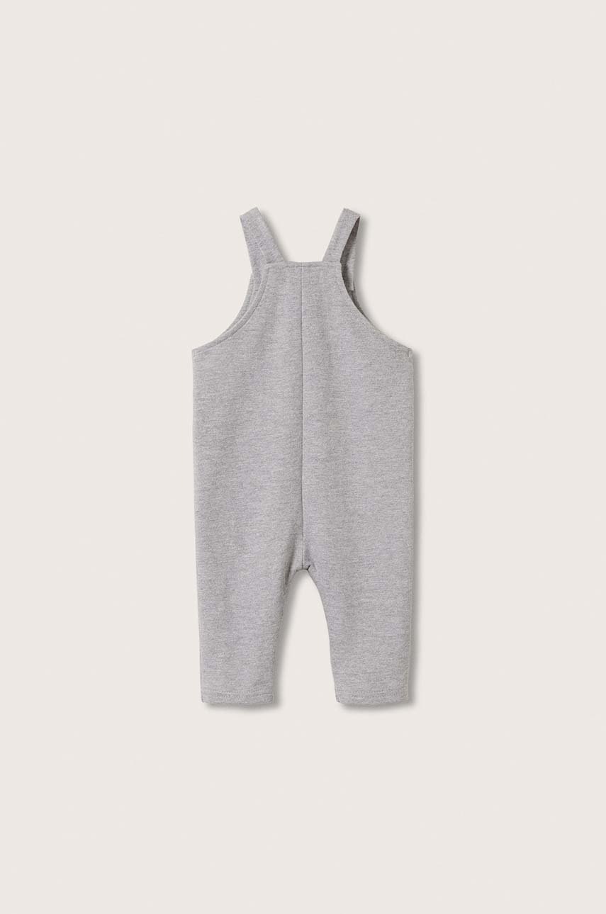 

Комбінезон для немовлят Mango Kids колір сірий