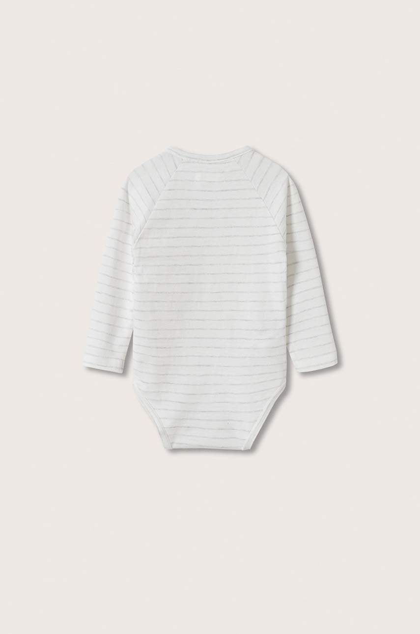 

Боді для немовлят Mango Kids колір сірий