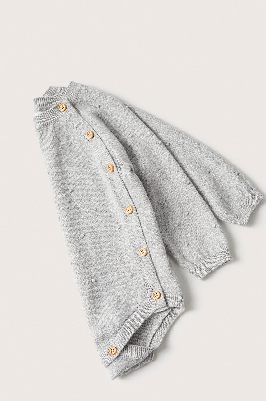 

Боди для младенцев Mango Kids цвет серый