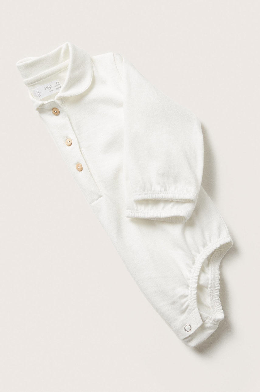 

Боді для немовлят Mango Kids Hipo колір білий