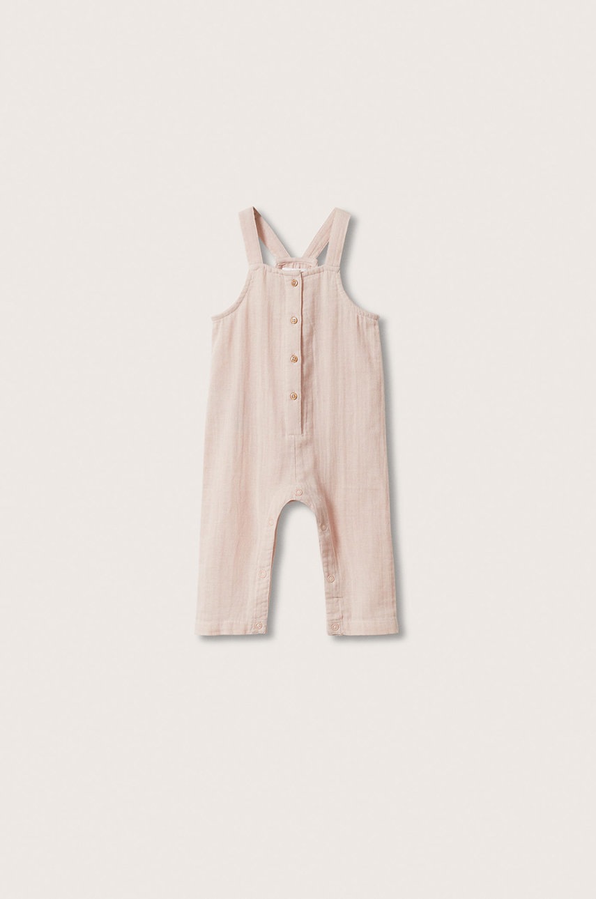 

Бебешки гащеризон Mango Kids в розово, Розов