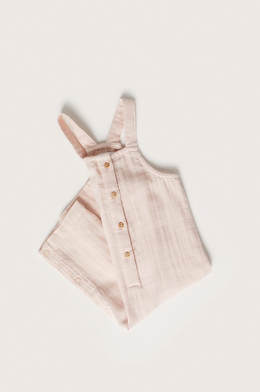 

Комбінезон для немовлят Mango Kids колір рожевий