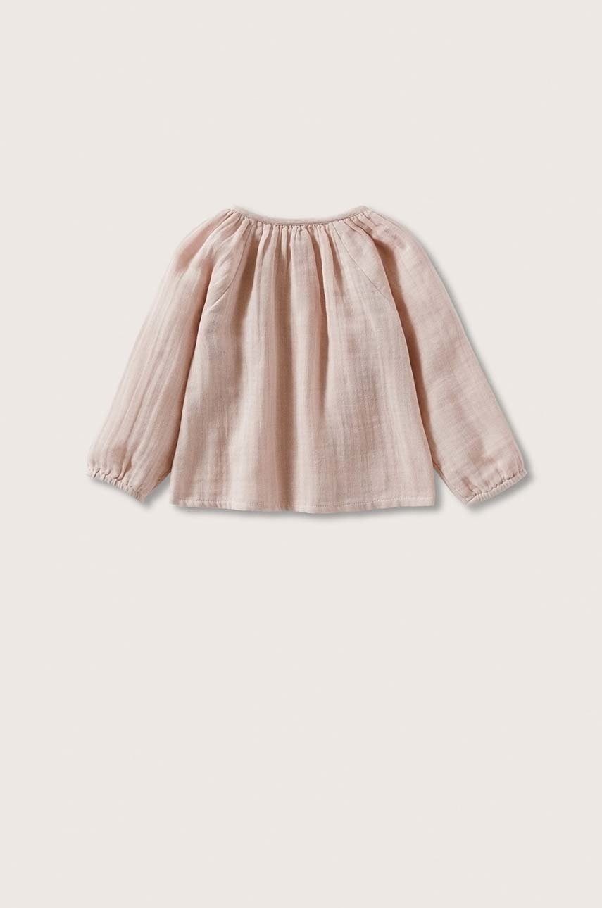 

Блузка для младенцев Mango Kids Delta цвет розовый