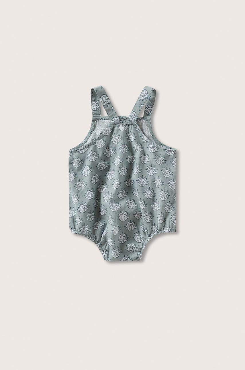 

Боді для немовлят Mango Kids Alina колір зелений