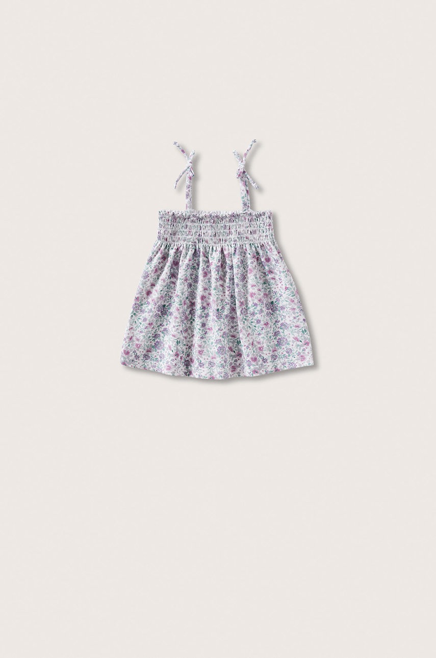 

Бебешка блуза Mango Kids Lilat в бяло, Бял