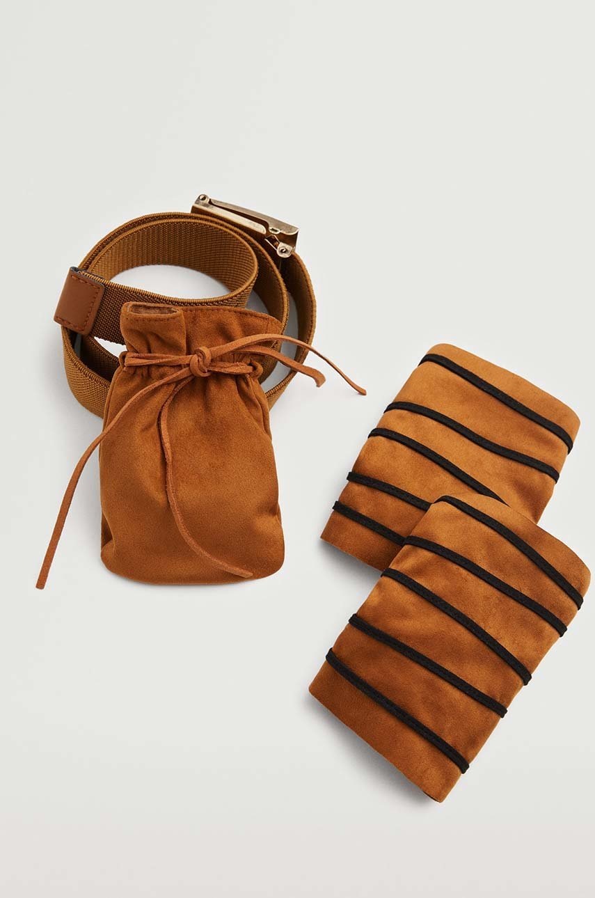 

Детски колан Mango Kids Robin в кафяво, Кафяв