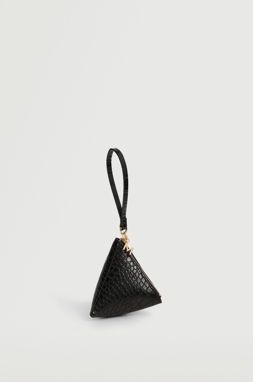 

Портфейл Mango дамски в черно, Черен