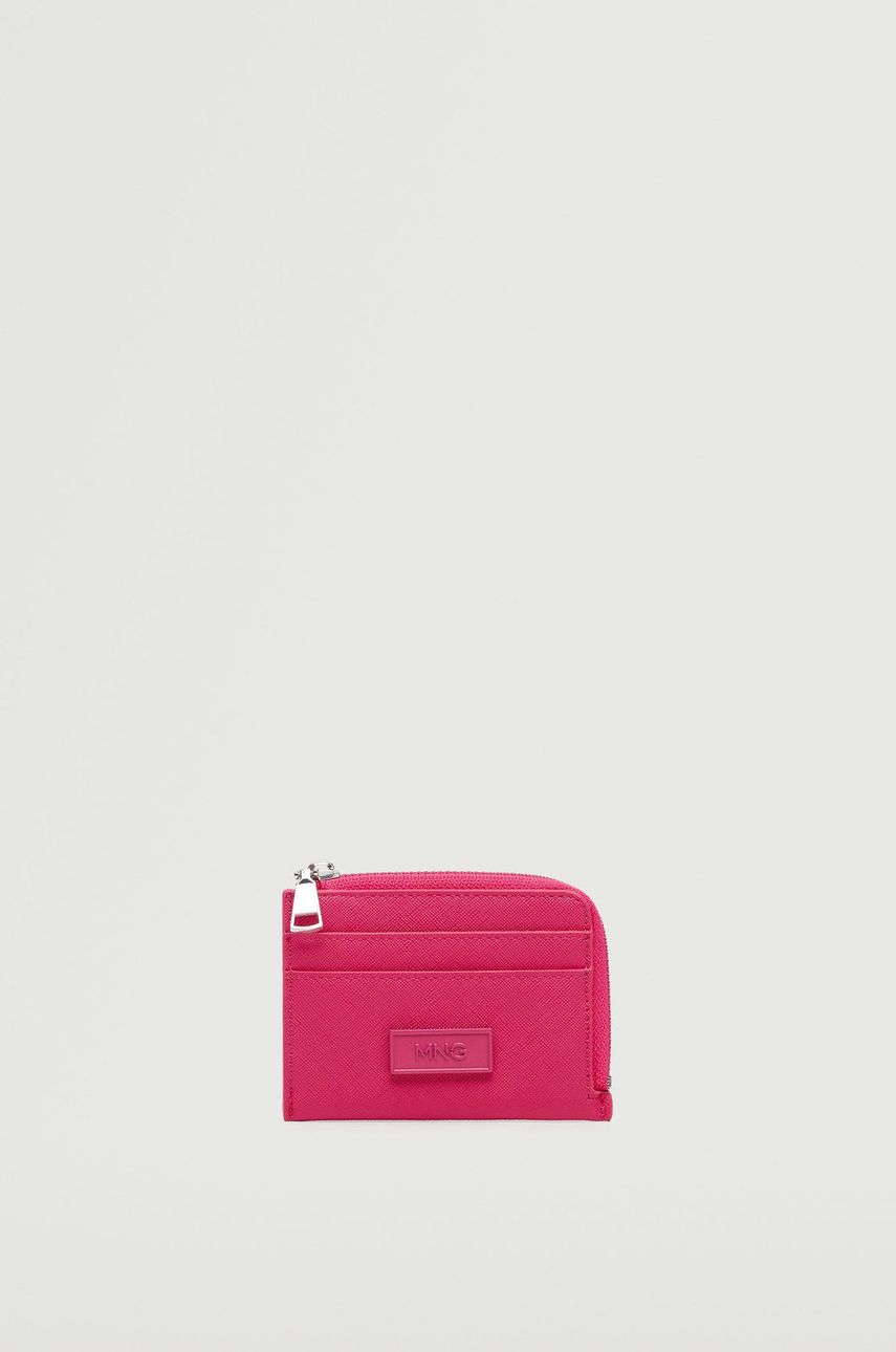 Mango portfel damski kolor różowy