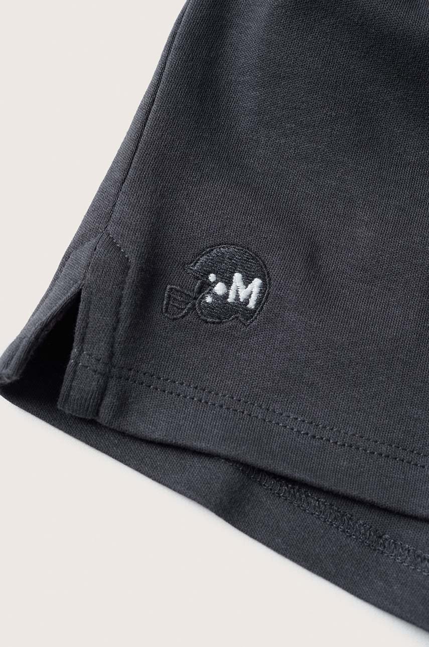 

Детский лонгслив Mango Kids цвет серый однотонный