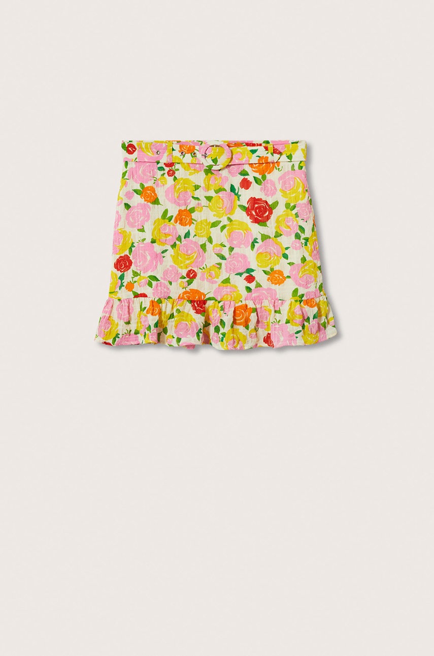 

Юбка Mango Pradera цвет жёлтый mini прямая
