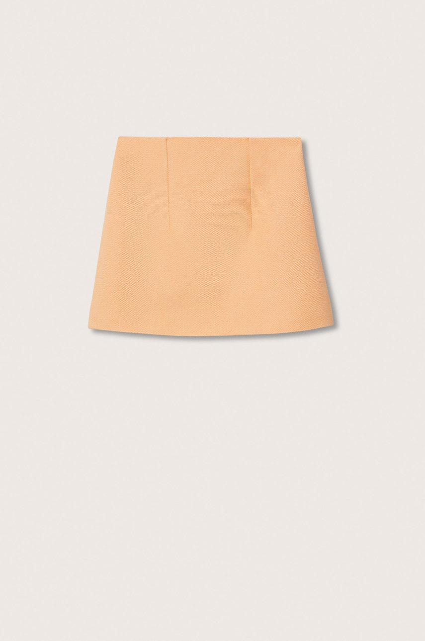

Юбка Mango Beverly цвет оранжевый mini прямая