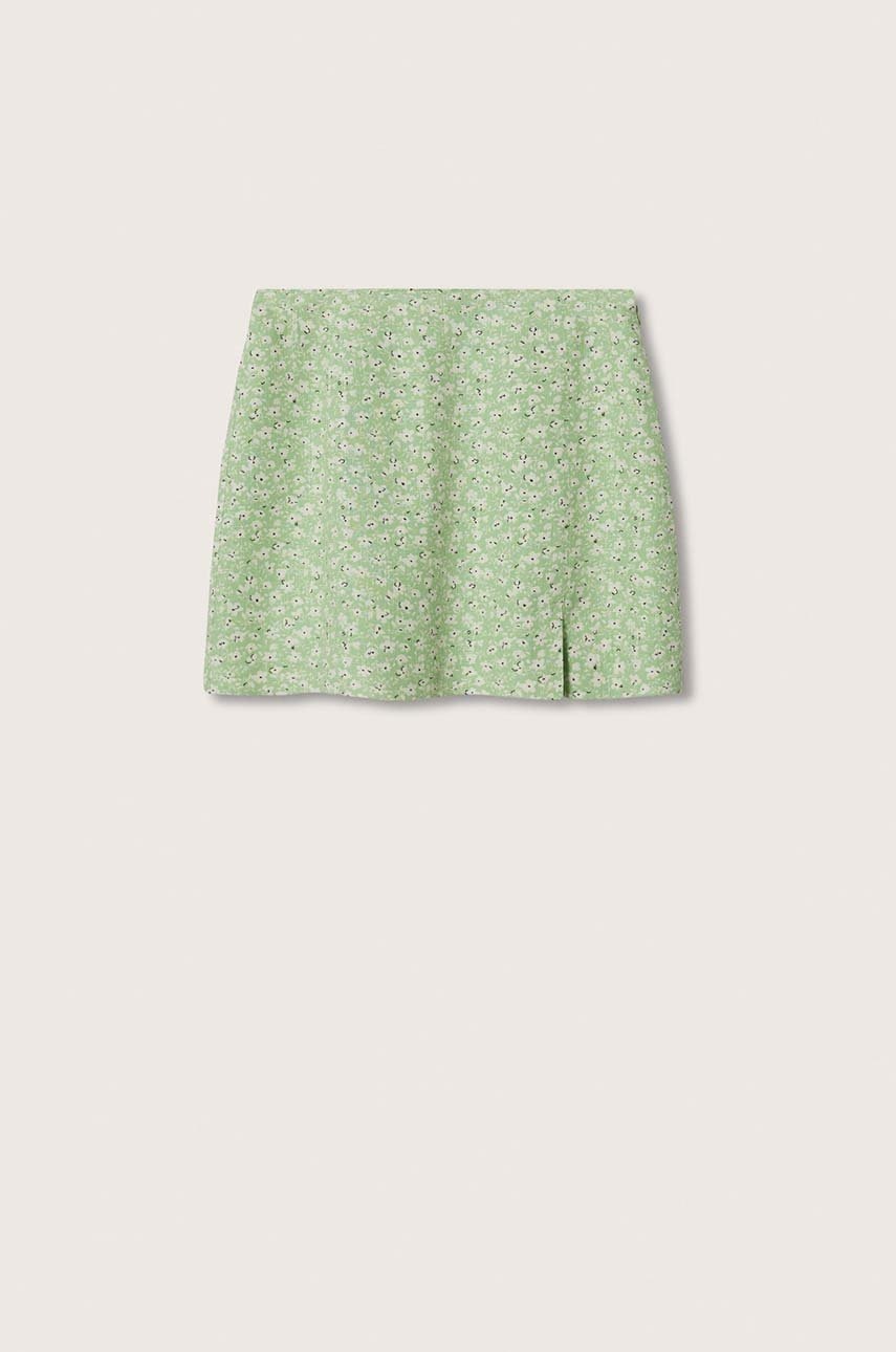 

Спідниця Mango Talin колір зелений mini пряма