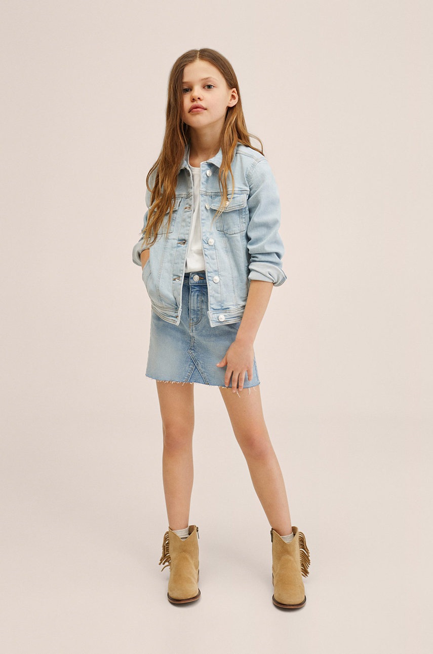 

Дитяча джинсова спідниця Mango Kids Sue mini пряма
