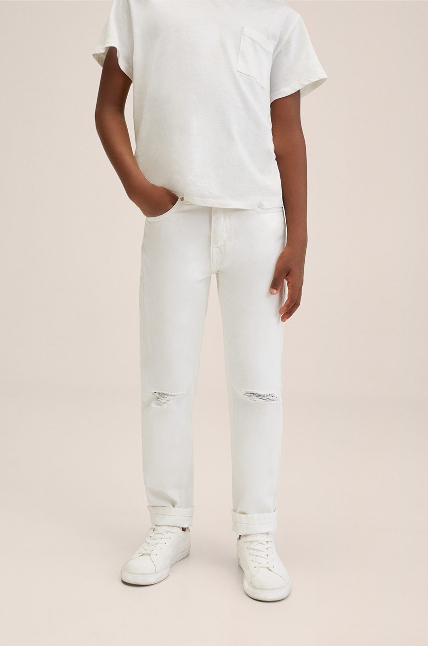 

Детски дънки Mango Kids Golfet, Бял