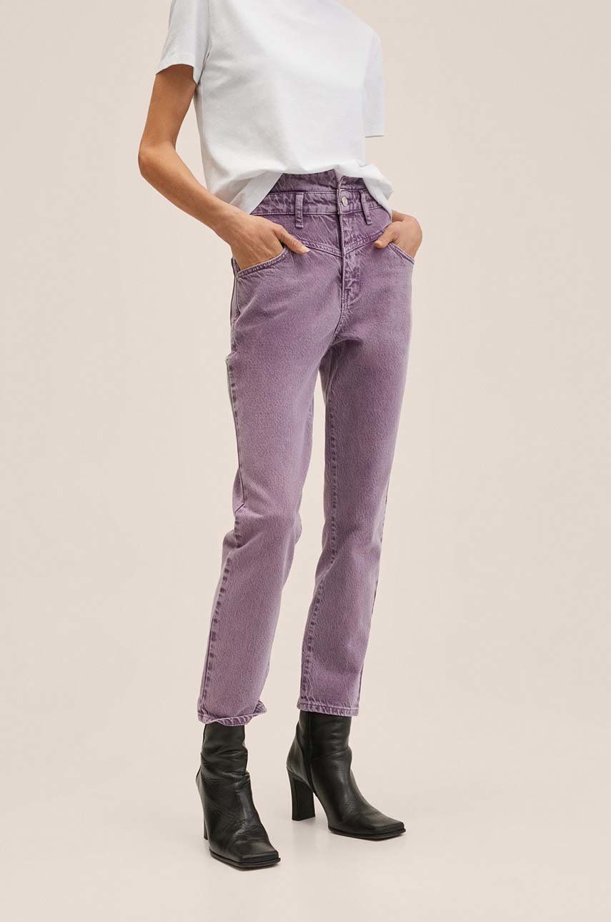 Mango jeansi femei , high waist answear.ro