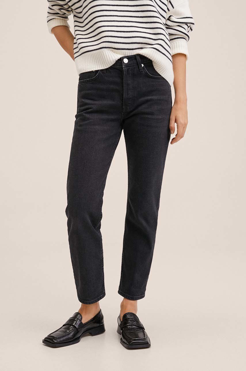Mango jeansi femei, medium waist answear.ro