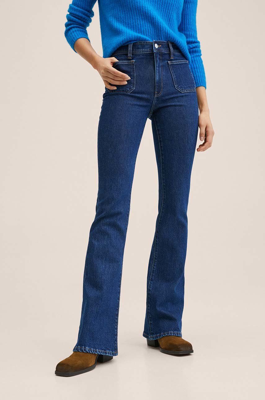 Mango jeansi femei, high waist answear.ro