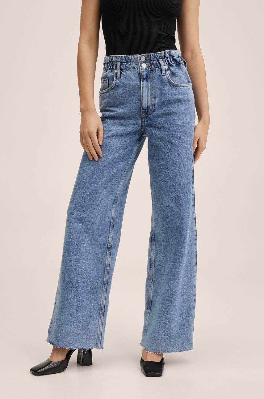 Mango jeansi Marcela femei, high waist answear.ro