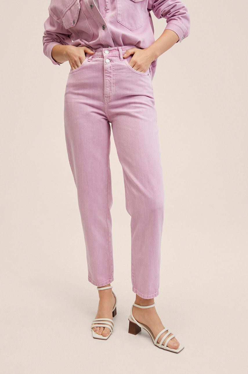 Mango jeansi Aimee femei , high waist 2022 ❤️ Pret Super answear imagine noua 2022