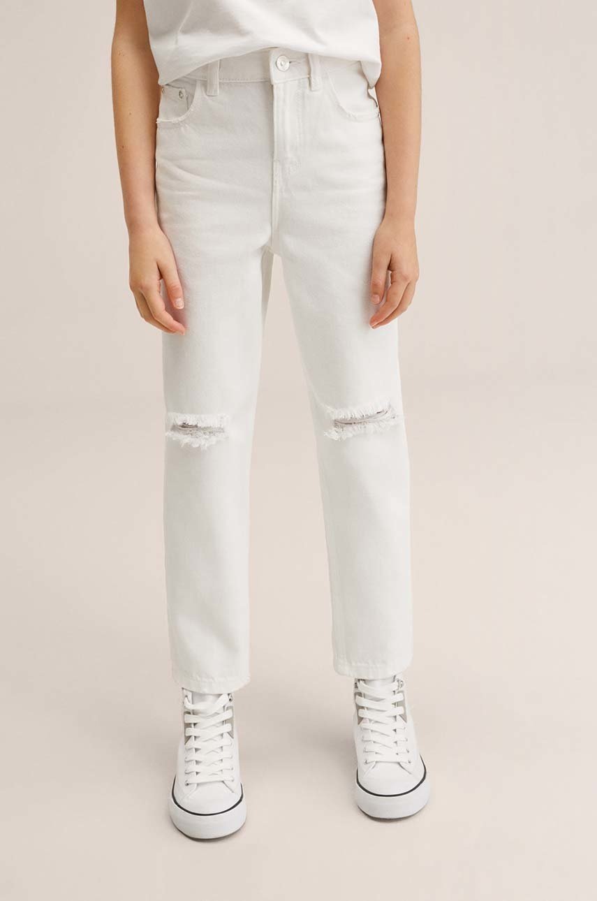 

Детски дънки Mango Kids Lisaw, Бял
