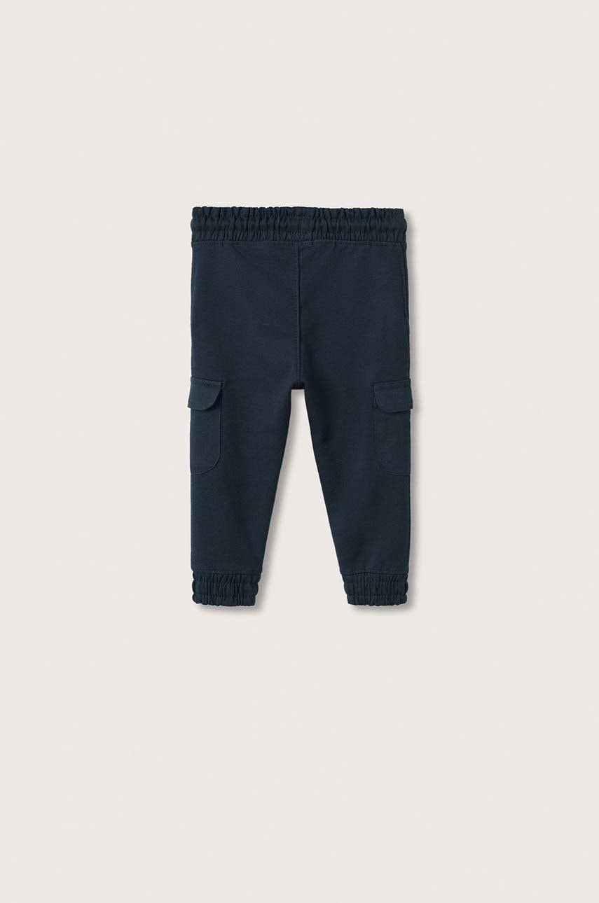 

Дитячі штани Mango Kids колір синій однотонні