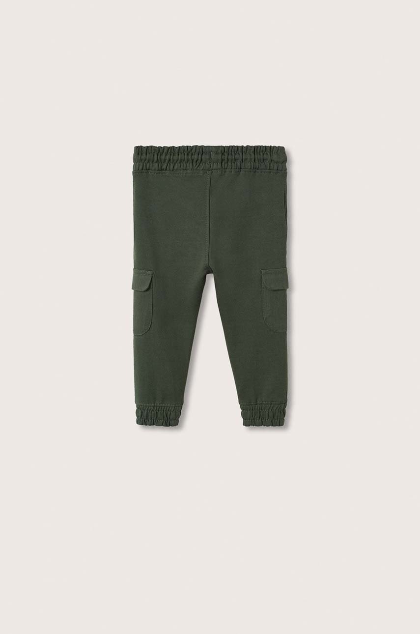 

Дитячі штани Mango Kids колір коричневий однотонні